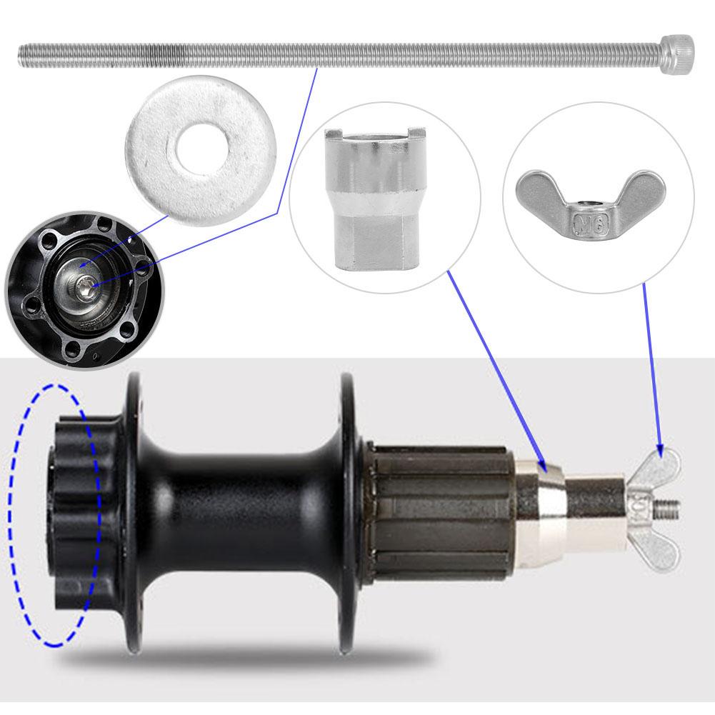TOOPRE Mountain Bike Road Bicycle Universal Slotted Socket Wrench Hub Remove Repair Tool