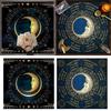 Square Flannelette Tarot Altar Cloth Board Game Pad Astrological Oracles Pad Table Cover Card Mat Divinations Tablecloth
