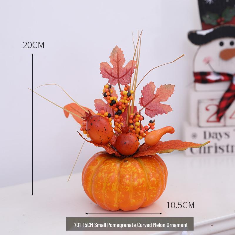 Halloween Foam Pumpkin Desktop Ornaments - Creative Small Pumpkin Decorations