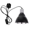Reptile Ceramic Heat Lamp Dome Light Holder Chicken Brooder Basking Bulb with Switch UK Plug