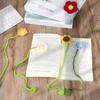 5 Pcs Flower Crochet Bookmark Handmade Sunflower Bookmark Knitted Curtain Tie Gift for Book Lover Teacher