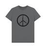 New Peace Is Power Tshirt Wind Turbine Peace Symbol Graphic Cotton Tshirt Highend Luxury Unisex Style Both Of Unisex And Unisex