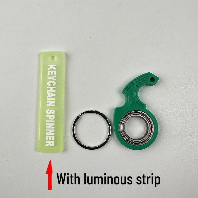 Second-Gen Fidget Spinner Keychain: Fingertip Rotation Anti-Anxiety Toy