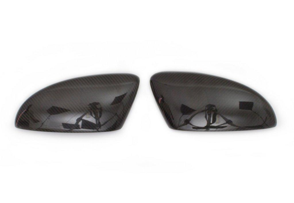 Covers for Mirrors (2 Pcs, Natural Carbon) for Volkswagen Scirocco