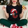 Family Matching Christmas Shirts Santa Alphabet 2026 Funny Xmas Pajamas Party Outfits for Parents Kids Family Vacation Tops Gift