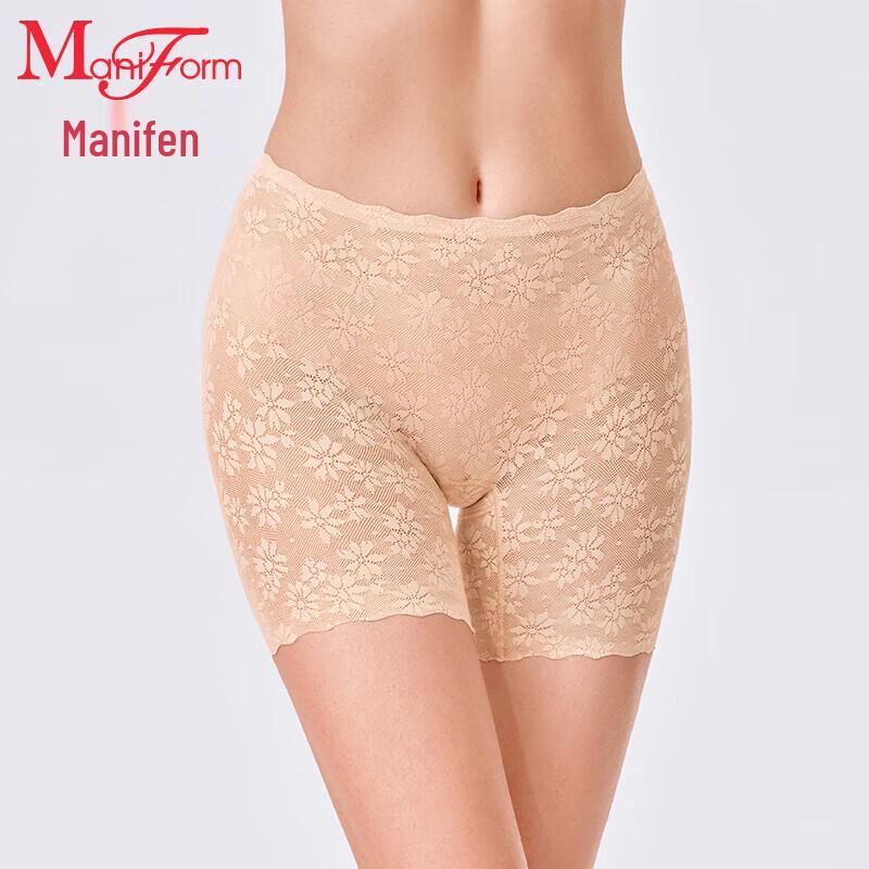 

Женские кружевные шорты-безопасности Maniform с высокой талией и контролем живота 160/90