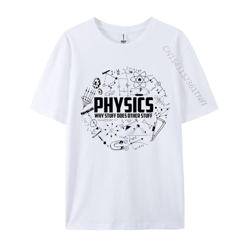 Physics Stuff Tshirts 100 Cotton Fabric Men Tops  Tees Novelty Design Tshirts Unique Tops Shirts Designer