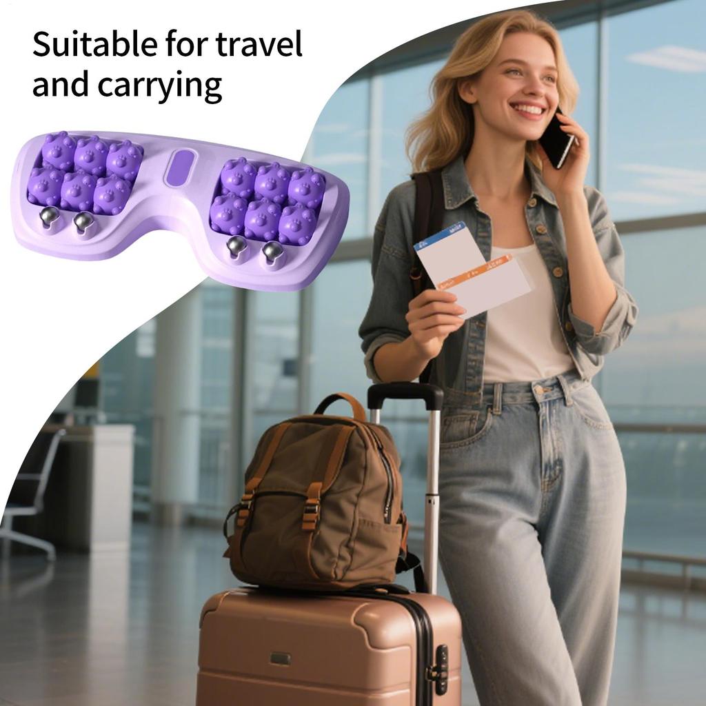 Foot Massager Roller Feet Acupressure Point Massage Plantar Fasciitis Pain Relief Double Foot Manual Massage Relax Roller