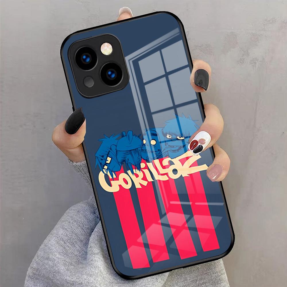 GorillazS Band Handyhülle Für IPhone 17 Pro Max 16 15 14 Pro Max 13 11 X Xs Xr 8 7Plus Glasabdeckung