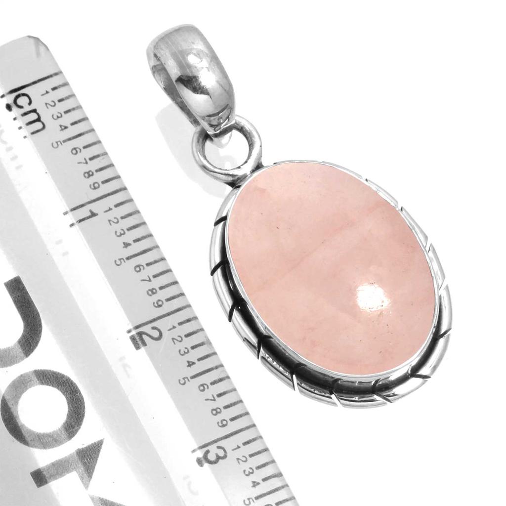 925 Sterlingsilber Anhänger Damen Edelstein Handgefertigter Schmuck Valentinstagsgeschenk Malachit Mondstein Rosenquarz Roter Stein Rauchtopas Tigerauge