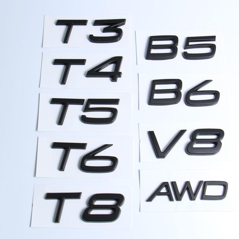 Fit for Volvo XC60 XC90 S80 S60L aftermarket trunk T5 T6 AWD displacement four-wheel drive emblem