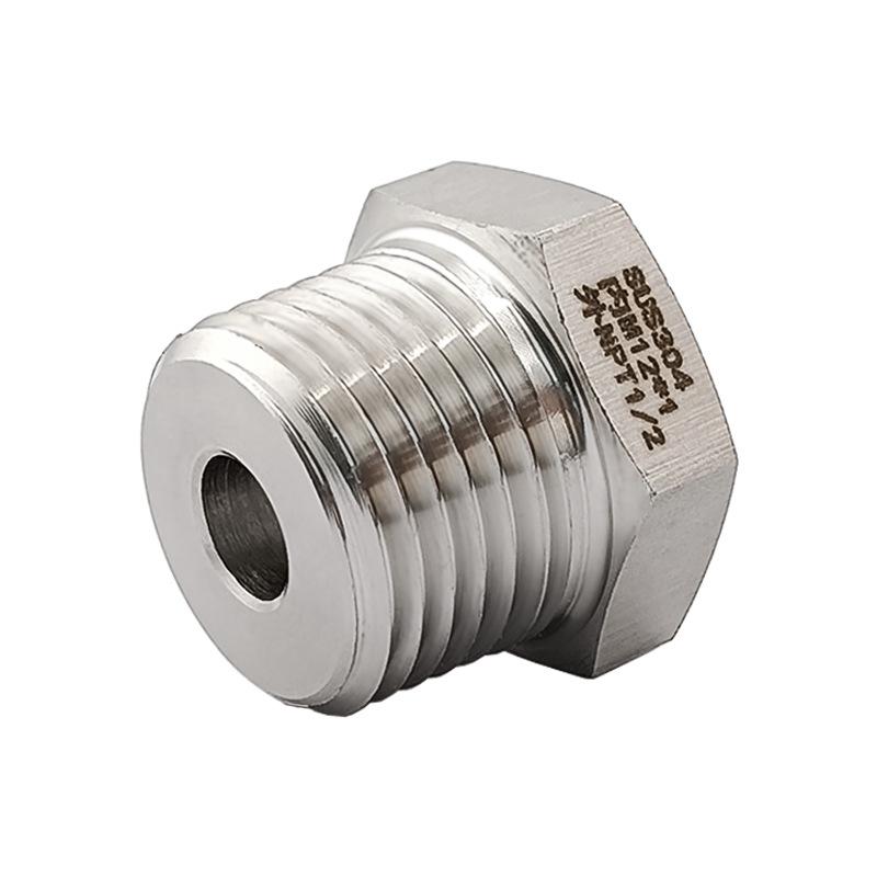 

Stainless Steel 304 Threaded Adapter: Female M12X1 to Male NPT1/2 Reducer Bushing (Straight)