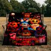 Fnaf Horror Circus Blanket Flannel Throw for Sofa, Indoor, Camping, Living Room, Office, Chair, And Bed Soft Birthday Gift