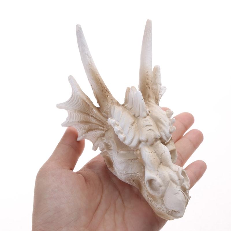 Aquariums Decorations Dinosaur Skull Fishtanks Landscape Cave Hideaway House for Aquatic Fish Shrimp Safe Landscaping