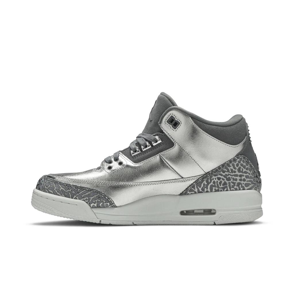 Air Jordan 3 Retro Premium HC GG 'Chrome' (Unisex) Chrome / Cool Grey-White-Metallic Silver Kids' Basketball Shoes AA1243 020