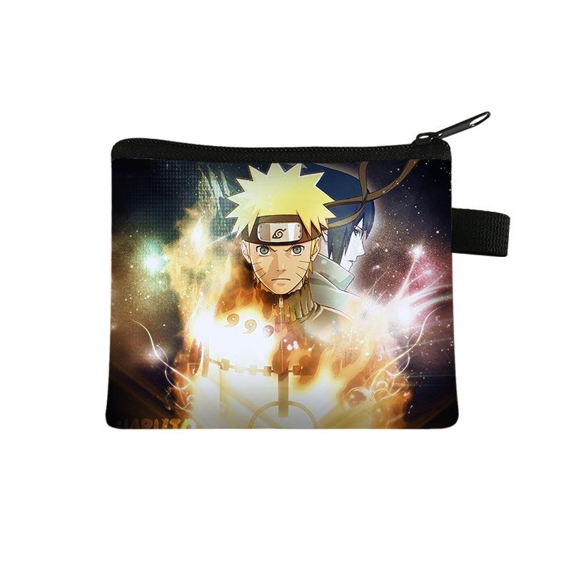 Cute Bag Naruto Children'S Change Bag, Male And Female Students' Simple Card Bag, Middle School Student Zipper Storage Bag Batch