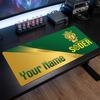 Hammarby Custom Large Mouse Pad, Personalized Name Text Print, Football Logo Non‑Slip Desk Mat Gaming Gift