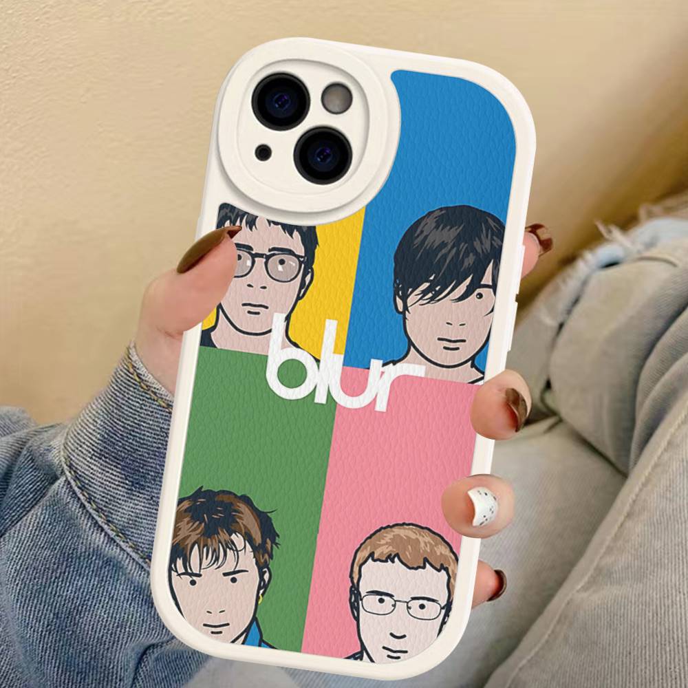 Band Musik Rapper B-Blur Vintage Phone Case For IPhone 16 15 14 13 12 11 Pro Max Plus Shockproof Leather Cover