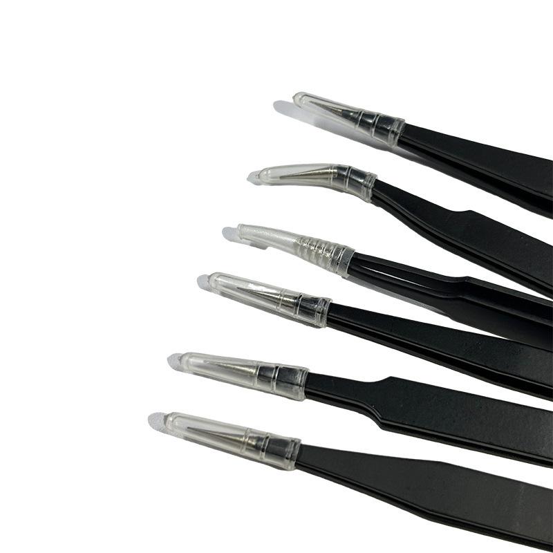 Precision Bent Tip Stainless Steel Tweezers for Electronics, Eyelash Extensions, and Bird's Nest Feathers