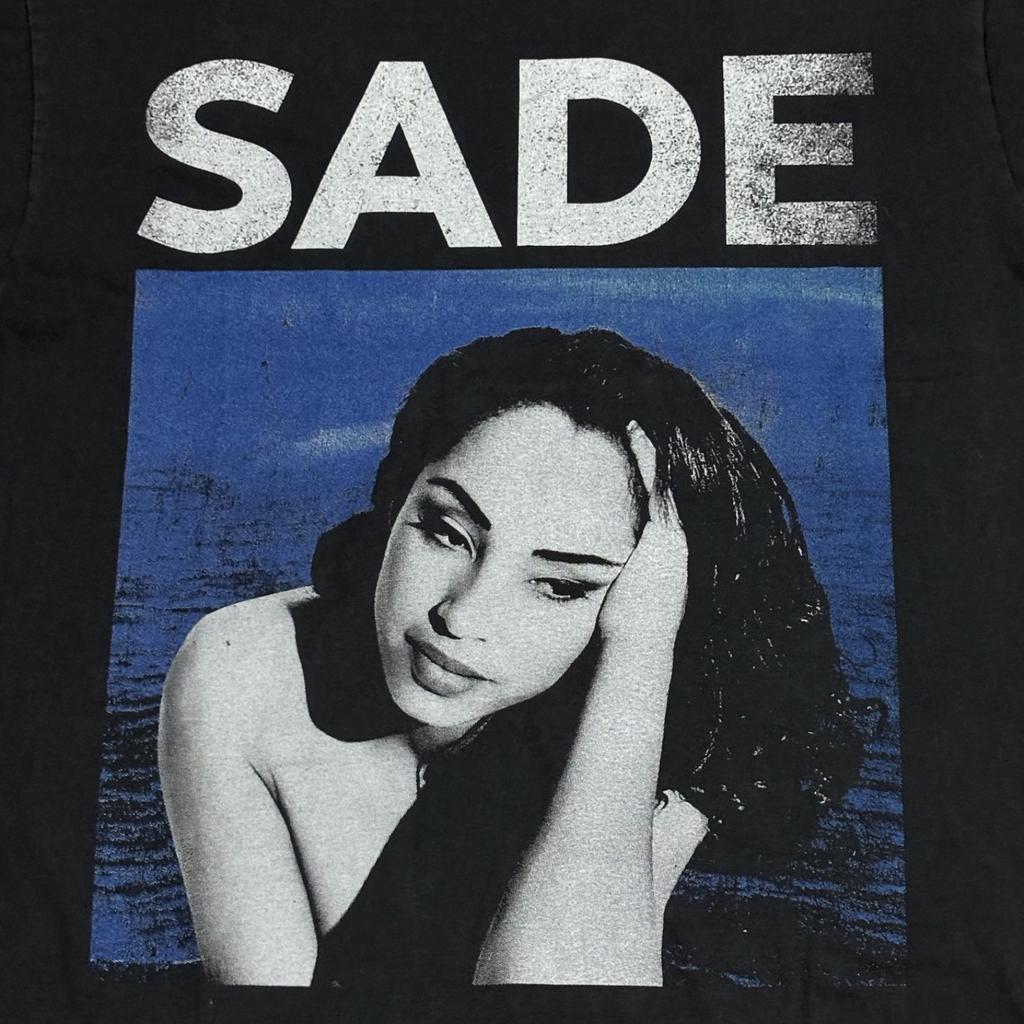 Vintage SADE Smooth Operator 90s Artist Single Stitch Black Sz.L T-Shirt REPRINT
