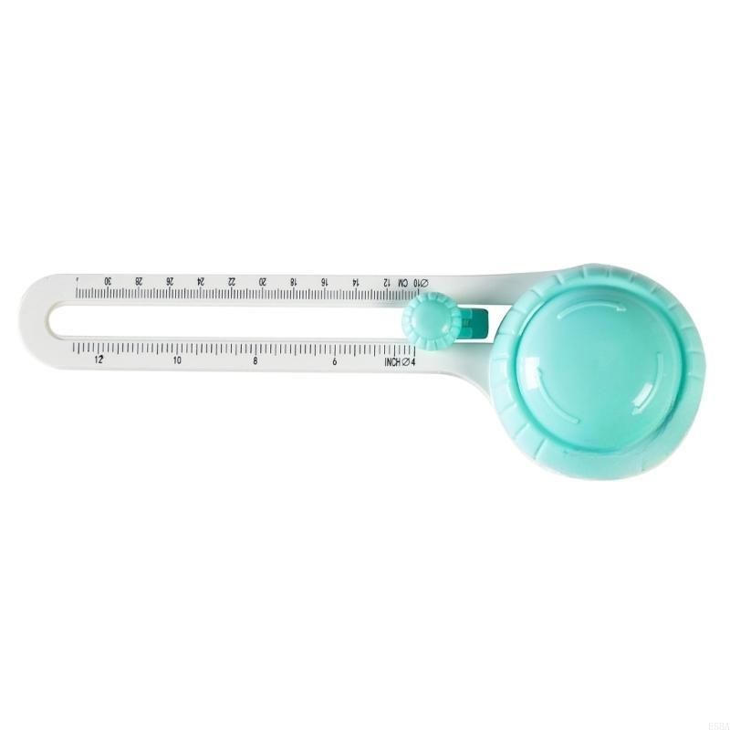 E5BA Paper Cutter Round Cutting Tool with Clear Scale Guide 60 Degree Rotation
