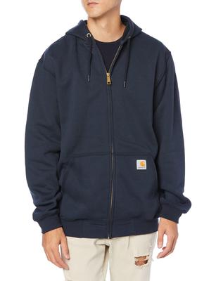 Midweight Hooded Size XL Men's Zip-Front Sweatshirt, Navy, [Used]