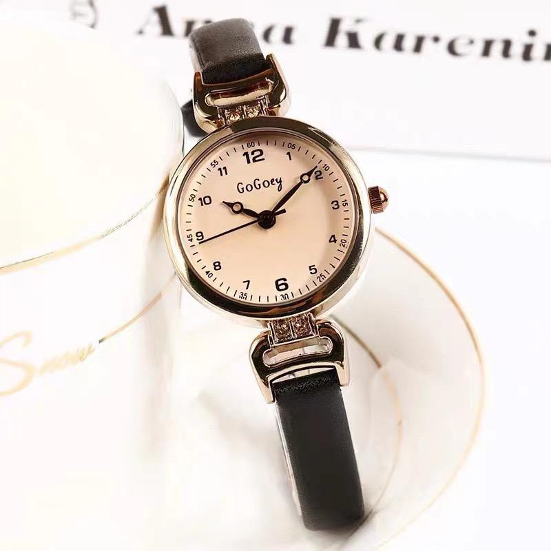 Quartz Watch Women PU Leather Thin Strap Wristwatch Ladies Watches Solid Color Fashion Women Gift Watch Relojes Para Mujer