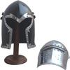 Viking Battle Visored Knight Černá přilba Středověká Barbate Helm Armor SCA LARP replika