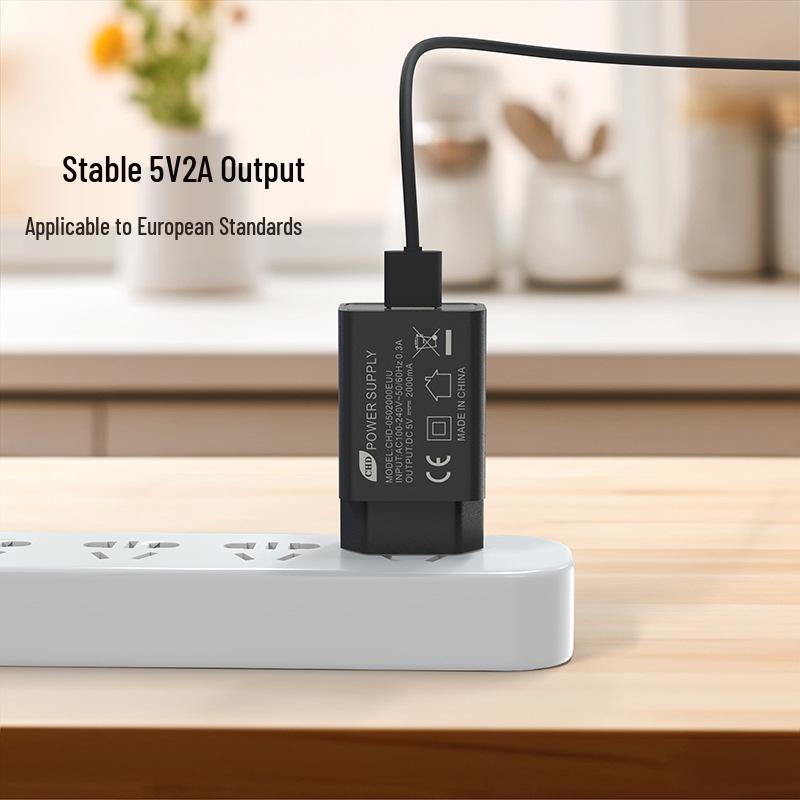 5V2A CE Certified European Charger USB Interface for EU/Italy/France/Russia/Germany 5V1A Charging Head
