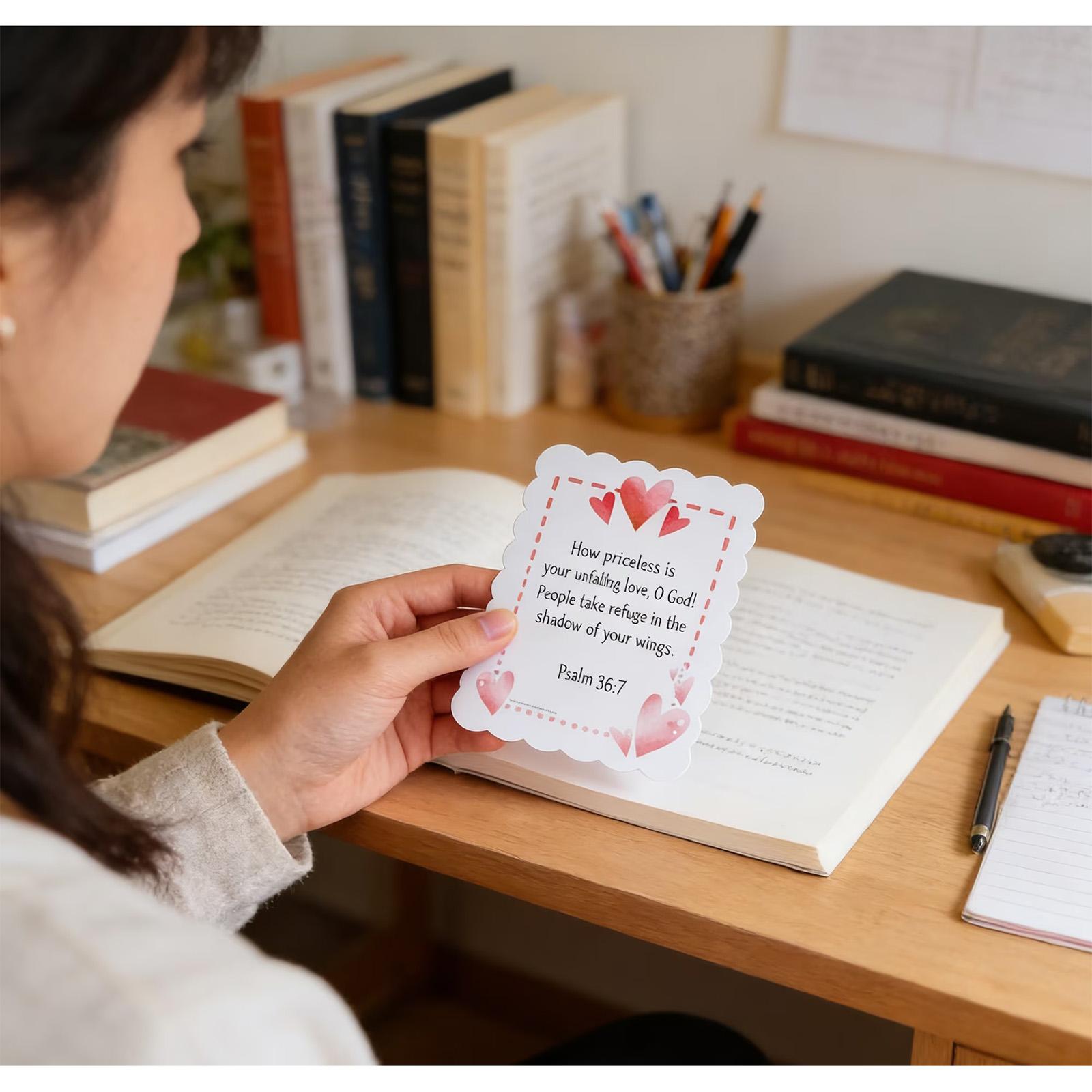 Valentine s Day Cards With Scripture, Inspirational  Valentine s Scripture Card Set, Inspirational Scripture Cards For Valentine s Day One Size