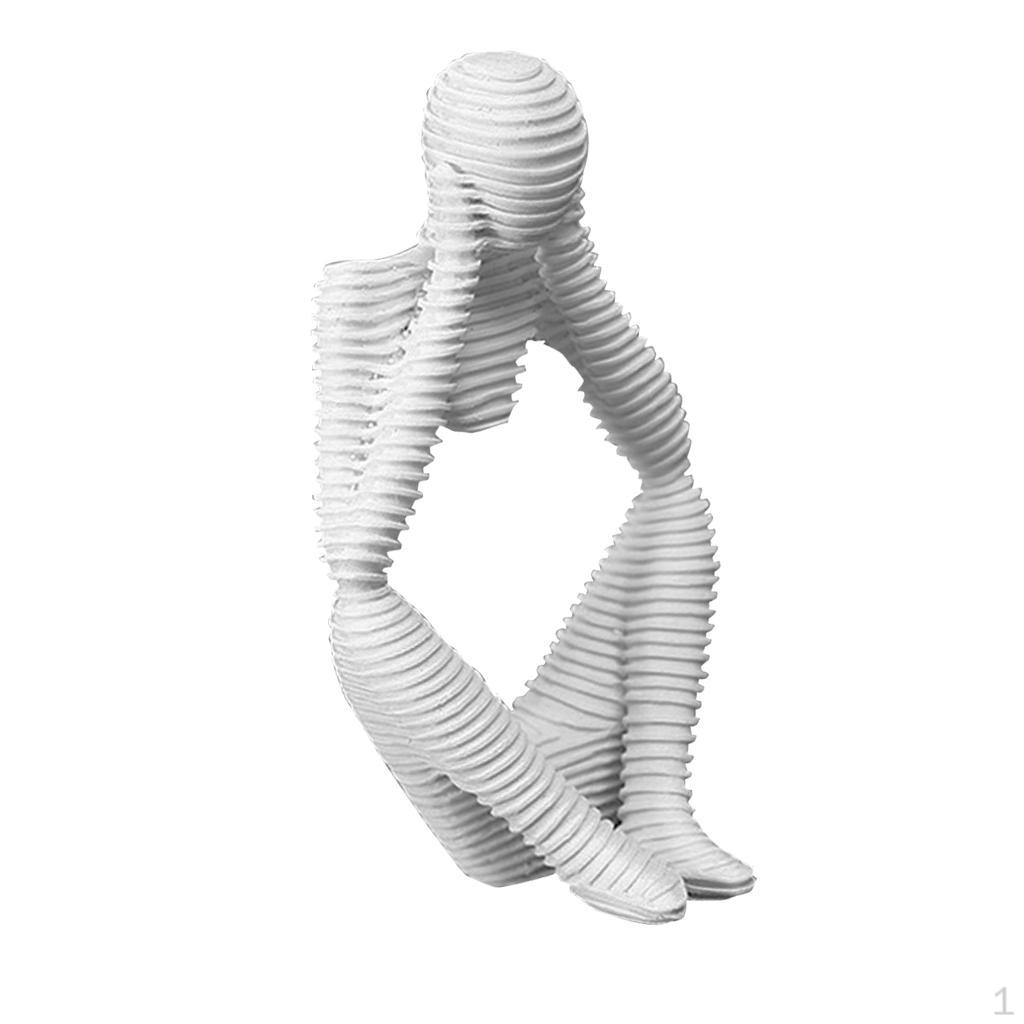 

Seated Thinker Statue Figurine Sculpture Home Ornament A