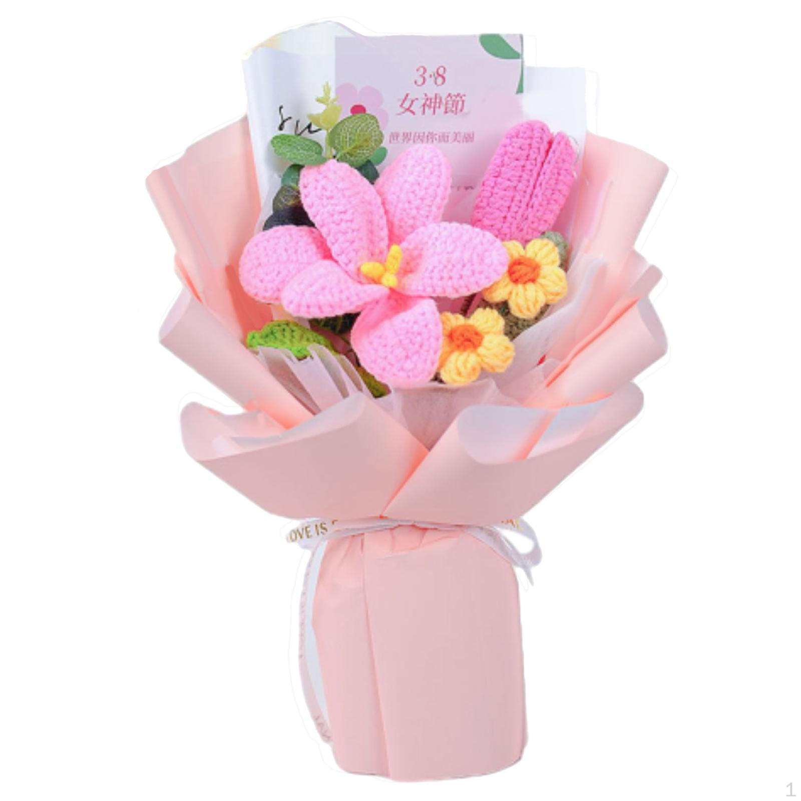 

Handcrafted Floral Bouquet for Home Decor оранжевый