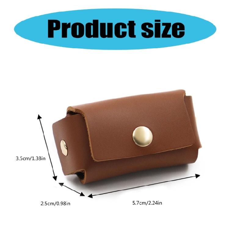 Unique PU Leather Rings Pouches for Proposal Portable Miniature Wedding Band Storage Case with Dog Collar Feature