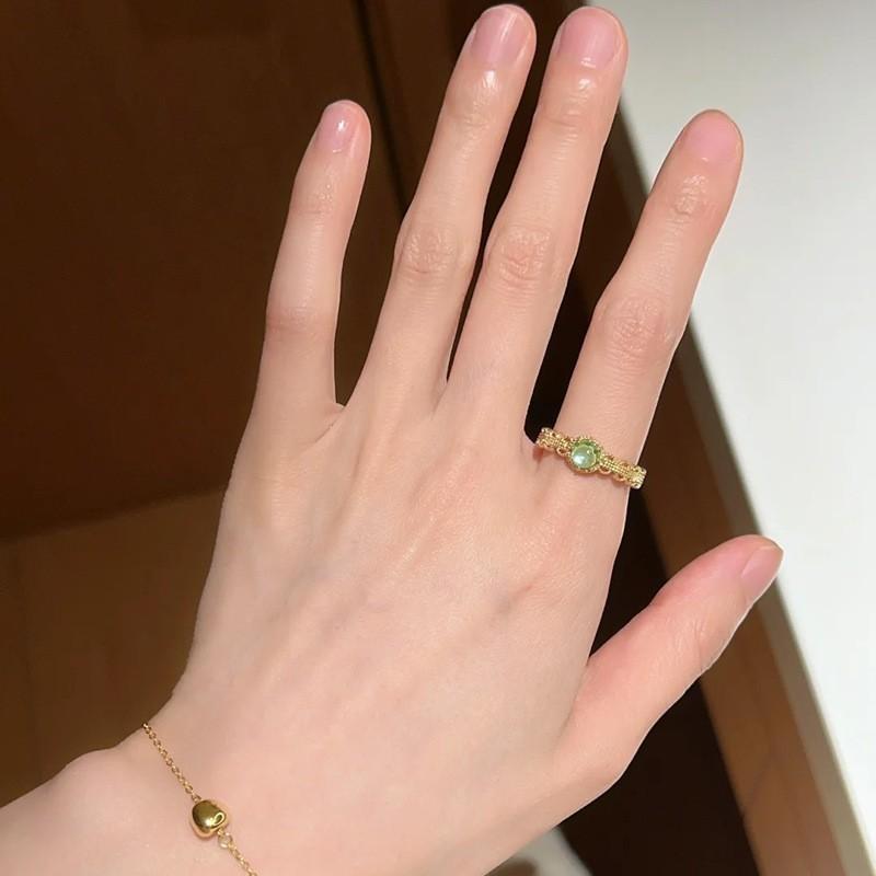 Unique Enamel Blue Mother Of Pearl Ring For Women Fashionable And Elegant Accessory