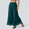 Women’s Loose Fit Chiffon Wide Leg Pants High Waist Long Flowing Trousers Casual Lightweight Comfortable Design