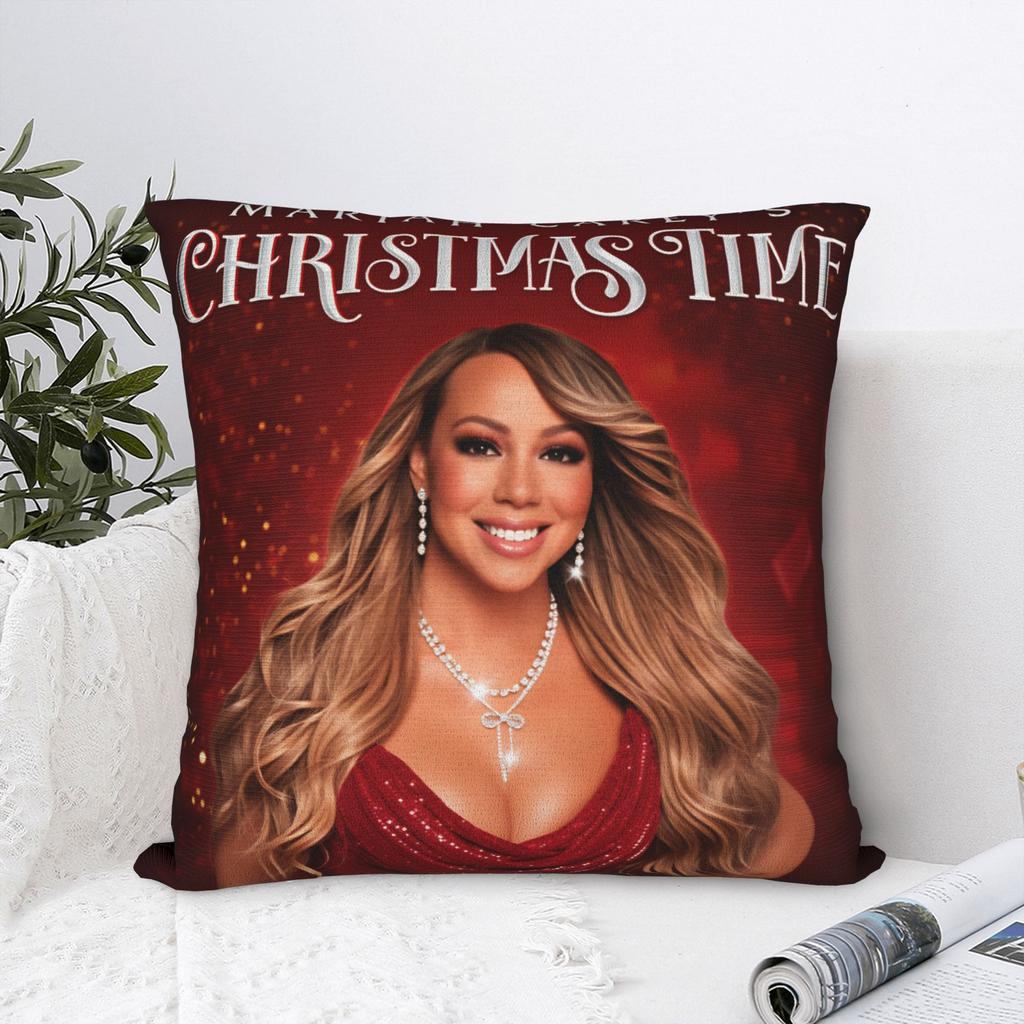 Mariah Carey Christmas Pillow Case  Soft Pillow Cover Morden Pillowcases For Living Room Chair