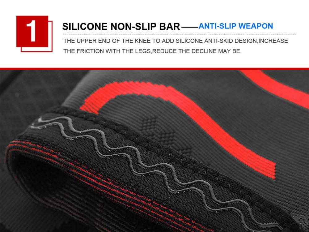 1 Paio Fitness Corsa Ciclismo Supporti per Ginocchia Tutori Elastico Nylon Sport Compressione Ginocchiera Manicotto per Pallacanestro Pallavolo