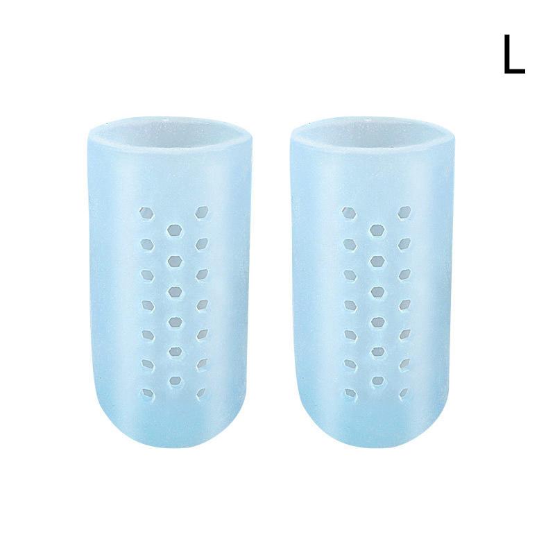 2Pcs Silicone Gel Little Toe Tube Corns Blisters Protector Anti-abrasion Gel Bunion Toe Finger Protection Gel Sleeve Foot Care
