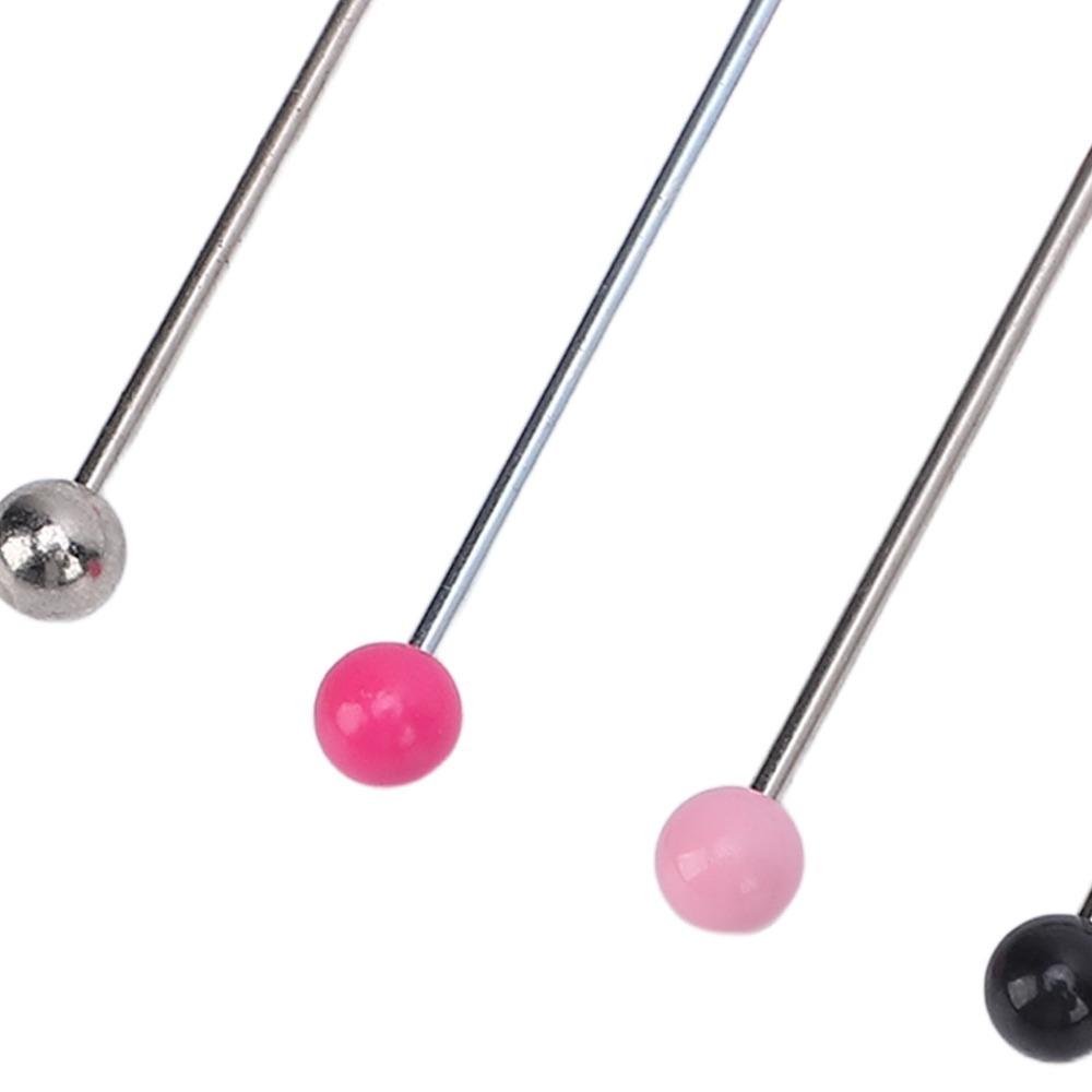 4pcs Plastic Metal Beadable Keychain Metal Beadable Charm Accessories  Beads Charms