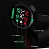 12.5 x 10.8 x 5CM 5 in 1 Motorcycle LED Voltmeter Thermometer Black Waterproof