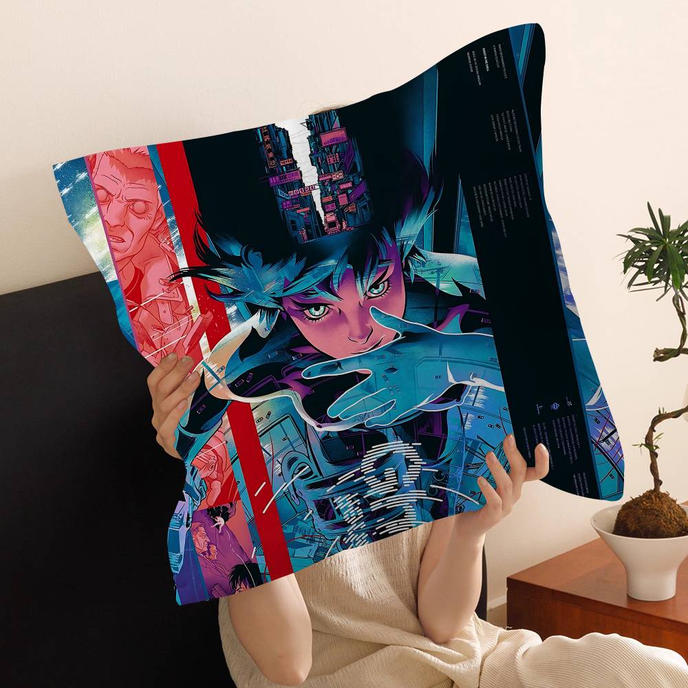 Anime G-Ghost In The Shell Lucky Dragon Pillow Cover Sofa Cushion Cover Home Room Decoration Children Gift