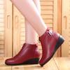 Spring Autumn Boots Women's Boots Wedge Heels Shoes Women Casual Shoes Zip Women's Shoes