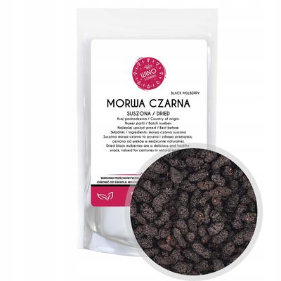Morwa Czarna Cała Suszona - 100g Naturalna Słodycz Bez Dodatku Cukru