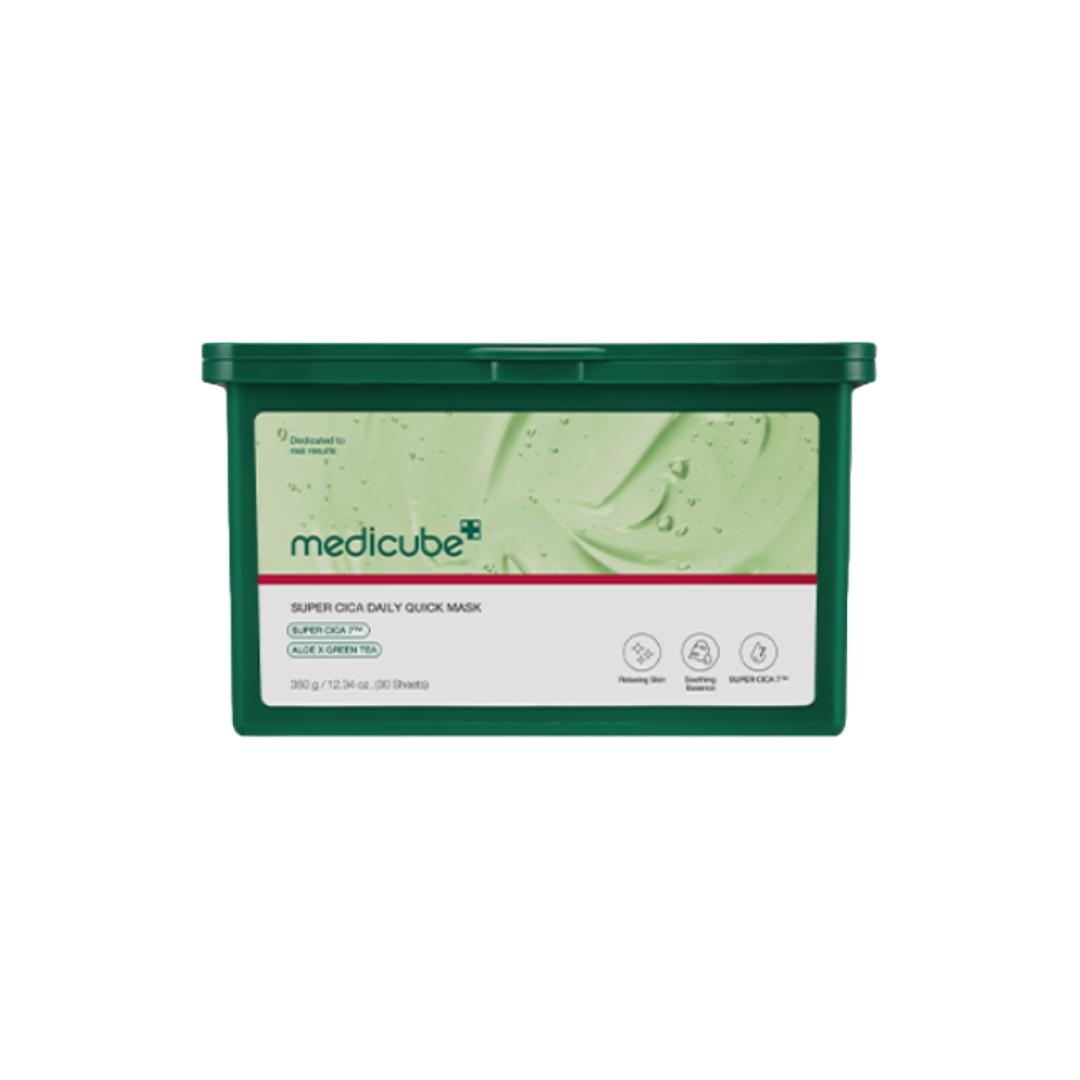 

Medicube [Веганский] Супер Сика Ежедневная Быстрая Маска 350 г / 30 листов (3 варианта) #350 g (30 sheets) x 1pcs