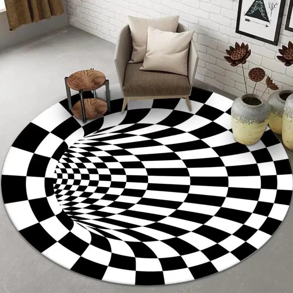 

3D Visual Mosaic Vortex Carpet Anti Slip and Easy Clean Durable Carpet That Can Be Placed in Bedrooms and Living Rooms At Home 80cm x 80cm