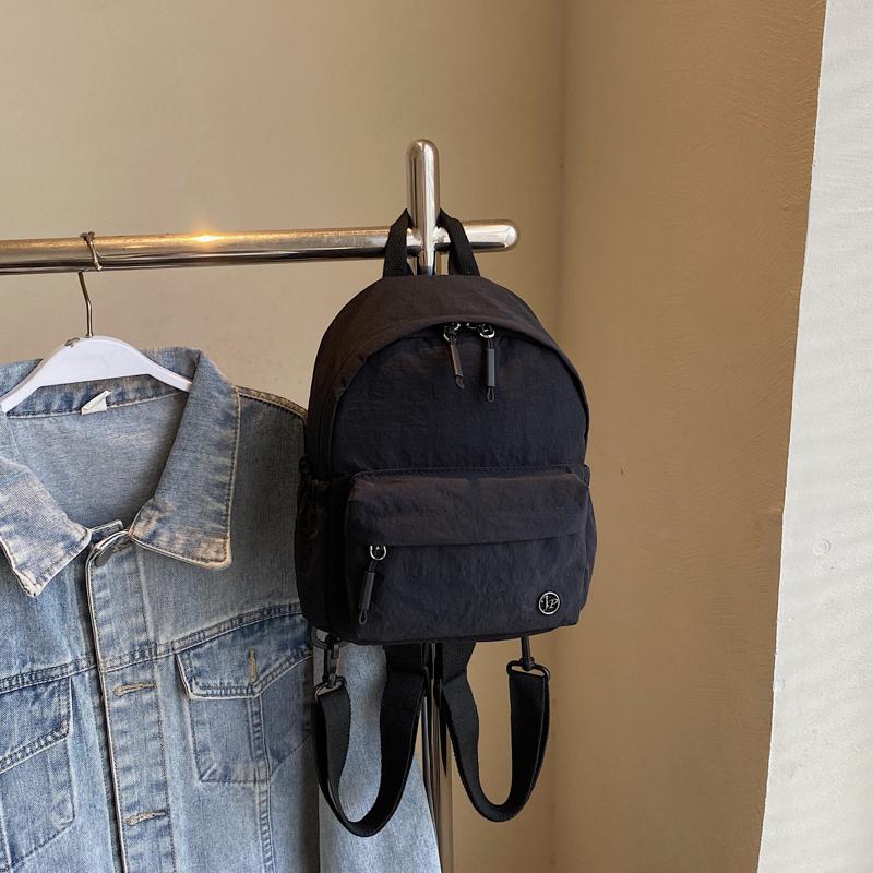 Backpack Women's Multi-use Single-shoulder Lightweight Solid Color Mini Backpack Sport Chest Bag