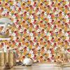 Colorful Flowers Wallpaper In Retro Style for Living Room and Bedroom 50x1000