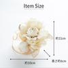 De Corsage Wedding Graduation Formal Pin Clip with Case Made In Japan Off Gold [R C] CH-012