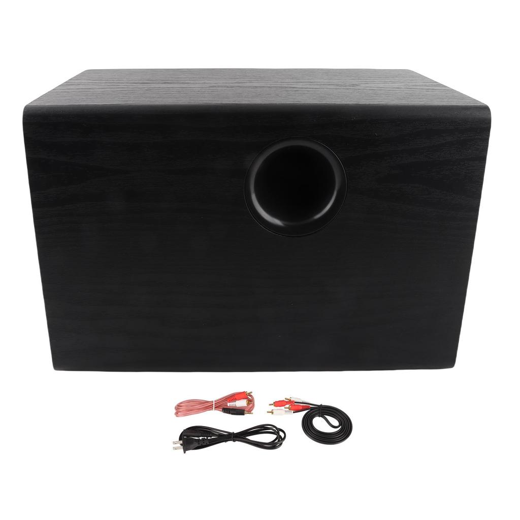 6.5 Inch Powered Subwoofer HiFi 100W High Power Deep Bass Turbocharged Subwoofer Black