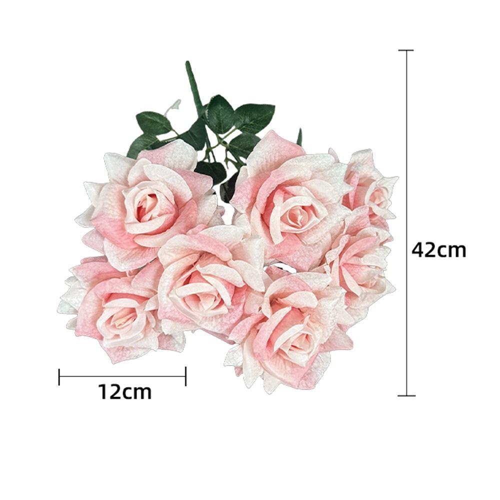 Multicolor Artificial Rose Flower DIY Accessories Faux Flower  Party Supplies